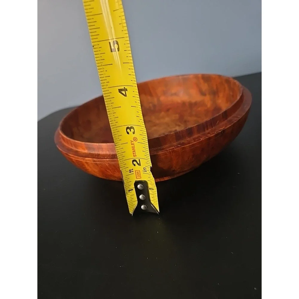 Bhutanese Burl Dhapa Wooden Bowl Maple Wood Handmade Luxury